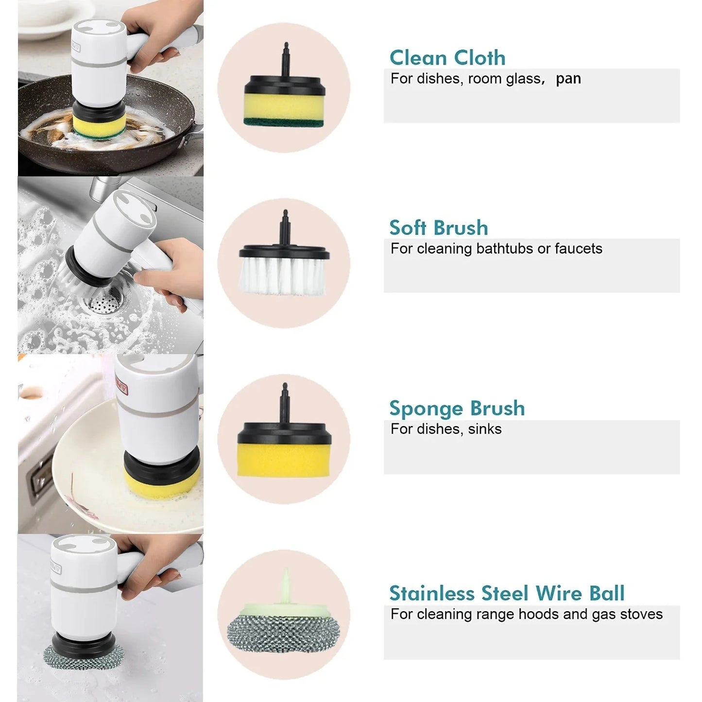 Electric Cleaning Brush Dish Washers